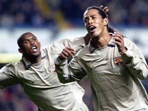 etoo et dinho